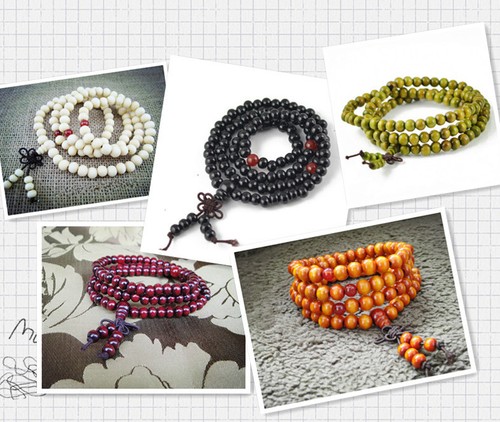 Tibetan 6mm and 8mm - , round