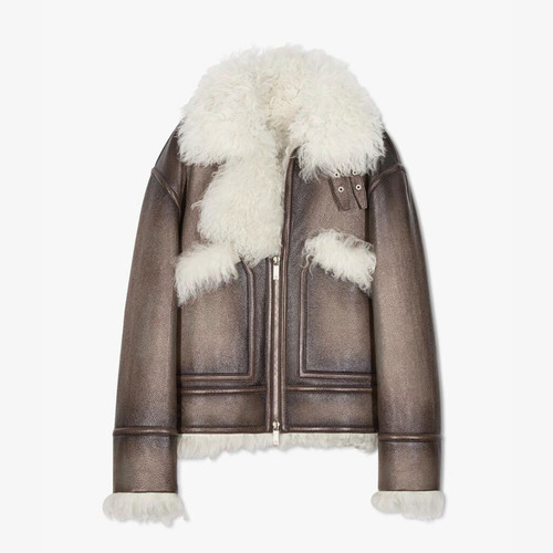 Men brown shearling - brown,