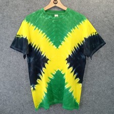 Jamaica T-Shirt Tie Dye Reggae Flag Men's Women's Adults Retro Rasta Wailers Top