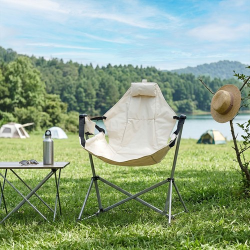 Foldable moon camping chair - camping,