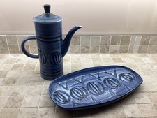 Cinque Port Pottery Ltd 1970'S Retro Coffee pot & plate