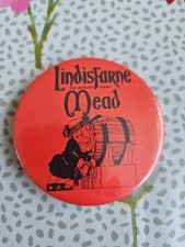 Lindisfarne Mead Vintage Badge 5.5cm Circa 1980s