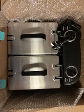 Cookworks Professional Stainless Steel Twin Deep Fryer **TESTED AND WORKING**