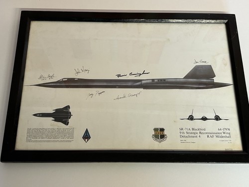 71a blackbird usaf signed - sr-71a,