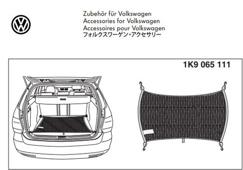 Boot net luggage - vw, securing