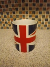 UNION JACK LARGE OVER SIZED PINT MUG RED WHITE BLUE NEW 11.5CM HIGH 9.5CM DIAM