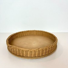 Vintage Wicker & Wood Large