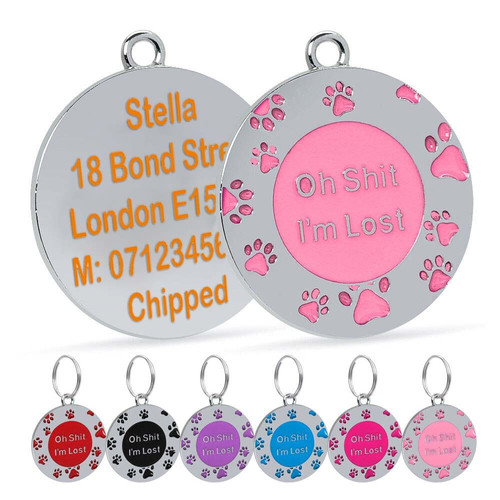 Personalised name engraved - id,