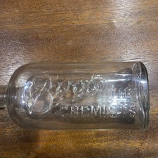 1920’s Medium Glass BOOTS THE CHEMIST “Quack Cure” Bottle - 183mm tall (G867)