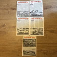 5 x Drag Racing News 1985-6 vgc