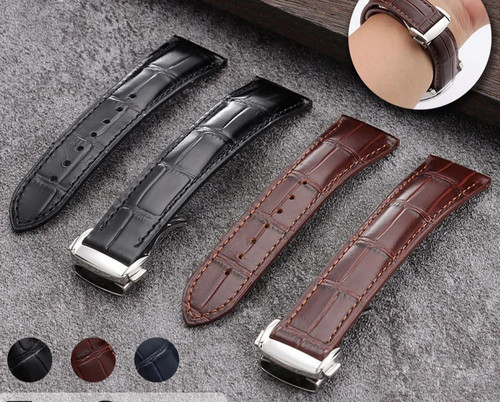 Leather watch strap band - leather,