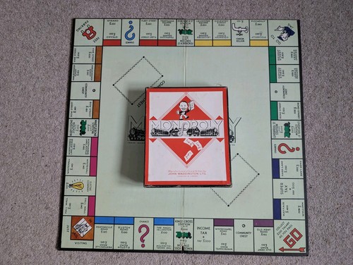 Vintage 1936 monopoly - monopoly, board