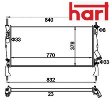 COOLANT RADIATOR 611 922 HART