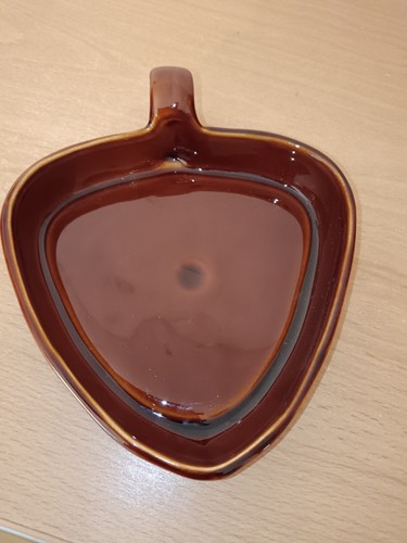 Brown leaf shaped dish - shaped,