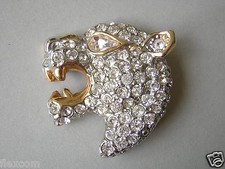 Brooch Tiger Head Panther