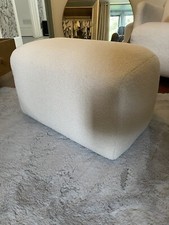 Mamas and Papas Royton Footstool - Off White Boucle 