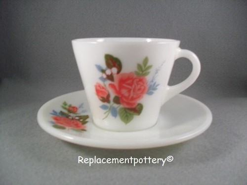 Pyrex cottage rose - pyrex,