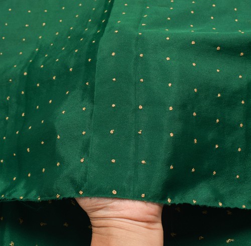 Sushila vintage green sari - sushila,