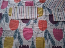 SCION LIVING SINGLE TULIPS DESIGN DUVET COVER + PILLOWCASES X 2 (GC)