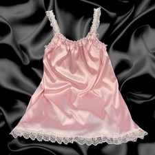 Baby pink satin - pink, sissy