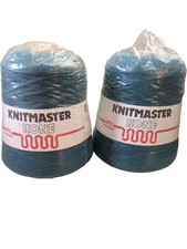 Knitmaster Kone 4PLY Machine Knitting Yarn 75 Acrylic 25 Wool Blue 777 grams