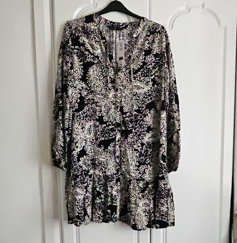 Black white paisley - f&f,