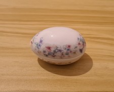 Wedgwood Angela Fine Bone China EggTrinket Box Small 3" Made in England