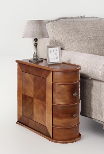Solid wood end table walnut - solid,