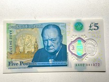 Aa02 five pound note - five,