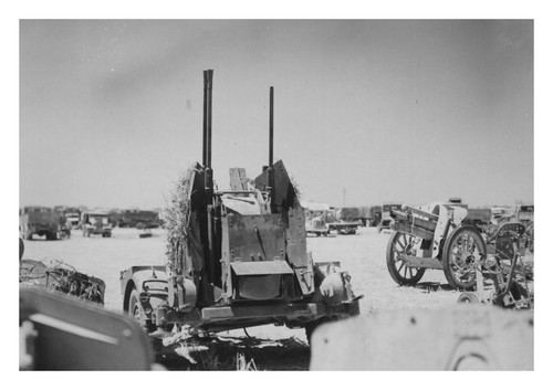 German guns salvage dump - german,