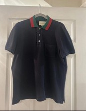 Men’s Navy Gucci Polo Size