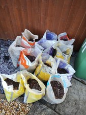 Bags of Plum Slate Chippings for The Garden
