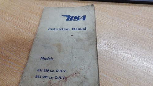 Instruction manaul - b.s.a,