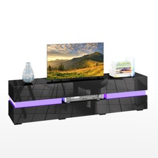 Modern 177cm Large TV Stand Unit Cabinet Entertainment Center RGB LED Lights
