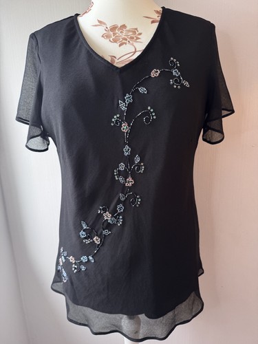 Pretty black chiffon - black, style
