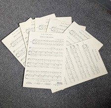 Rare Sing O Heavens Choral Choir SATB Sheet Music York Series New York 