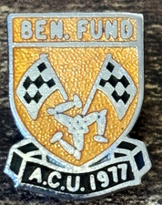 ISLE  OF  MAN   TT  1977   ACU   BEN   FUND   SILVER   BADGE