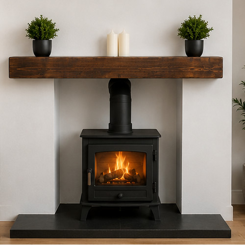 Wooden mantel shelf 6 - 4", 6"