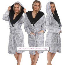 Ladies Dressing Gown Hooded