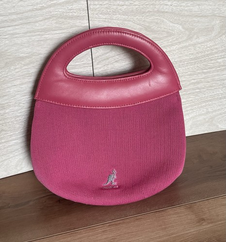 Vtg kangol double handle pink - handle,