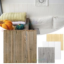 10-60X 3D Tile Brick Wall Sticker Sticky Waterproof Wood Effect Panel Wallpapers