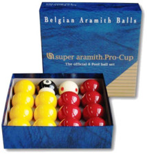 Aramith Pro Cup Red & Yellow 2-Inch Ball Set -Tournament Quality Ball Set - SALE