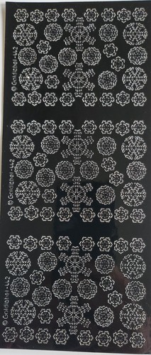 Black snowflake peel off - peel,