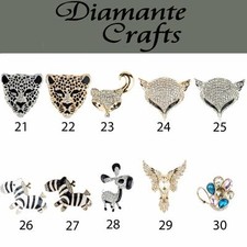 3D Diamante Rhinestone Alloy