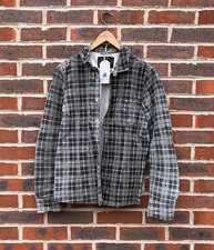 All Saints Mens ALCHEMY Leather Shirt / Jacket MEDIUM suede 2