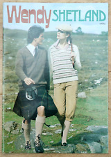 Vintage 1980s Wendy Shetland Knitting Pattern Magasine 12 Patterns Fairisle