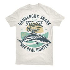 T Shirt Dangerous Shark Mens