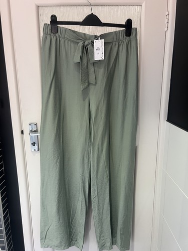 Ladies wide leg linen look - ladies,