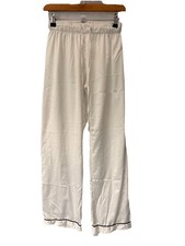 Primark White Satin Pyjama Trousers Size 6/8 W25” L30” Polyester Women’s 