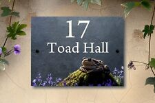 Slate House Sign Toad Design